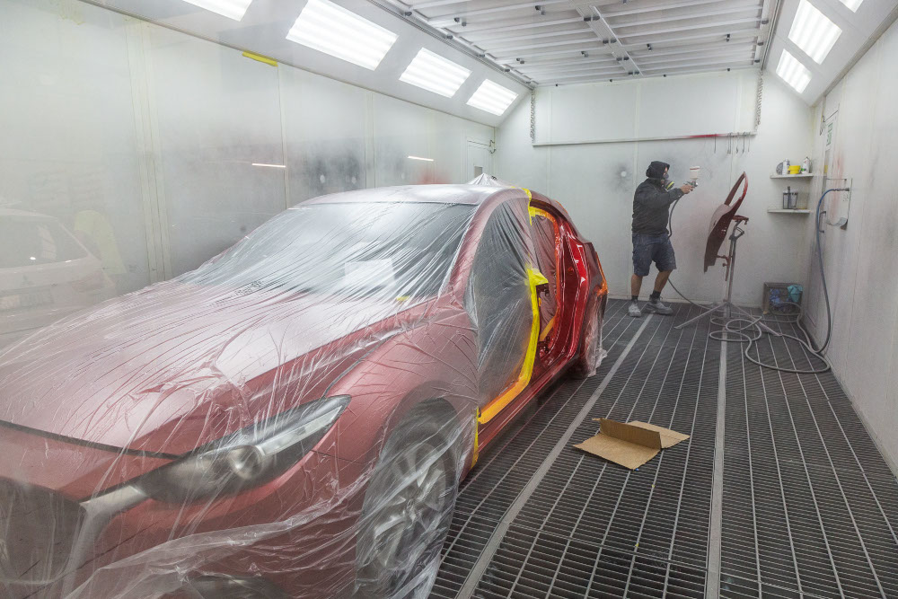 Spray Painting - Trans Pacific Auto Body Repair